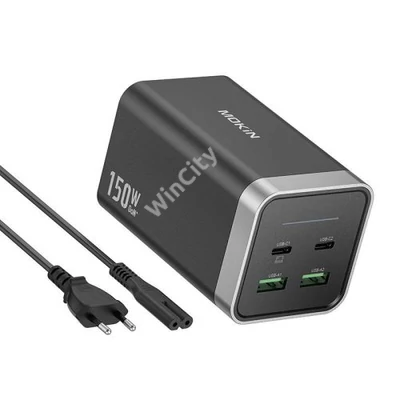 Charger MOKiN PD150W 2xUSB-C 2xUSB-A (black)