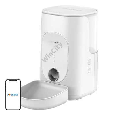 Dogness F16 WiFi 5G 4L-es intelligens ételadagoló műanyag edénnyel (fehér)