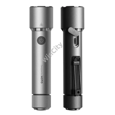 HOTO QWSDT005 tactical flashlight, 2300lm, IP68, 3100mAh, USB-C