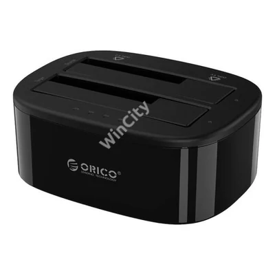 Orico docking station for 2.5" / 3.5" HDD / SSD, 5Gbps, USB-C to USB-C/A with cloning function (black)