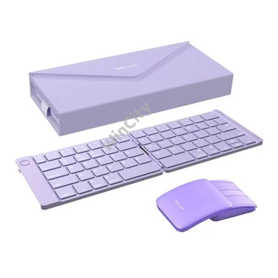 Set Wireless foldable Keyboard Delux KF10 and mouse MF10PRO