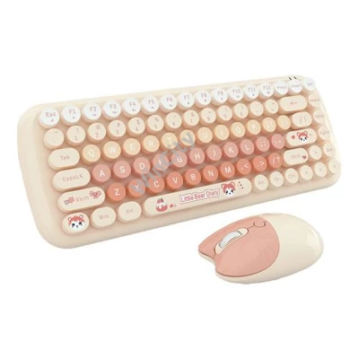 MOFII Candy New 2.4G Wireless Keyboard + Mouse Set (Orange)