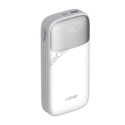 Powerbank LDNIO PQ20 22.5W 20000mAh USB-C, lightning (biały)