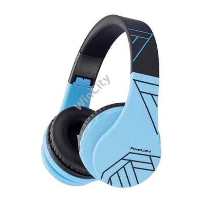 PowerLocus P1 wireless headphones for kids (blue-black)