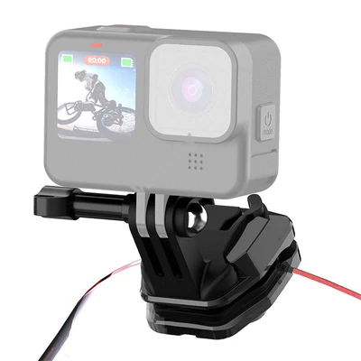 Motoros szélvédő rögzítő klip PULUZ akciókamerákhoz (DJI Osmo Action 4, GoPro Hero 12, Insta360 Ace Pro / X4)(fekete)
