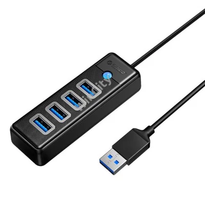 Orico Hub USB to 4x USB 3.0, 5 Gbps, 0.15m (Black)