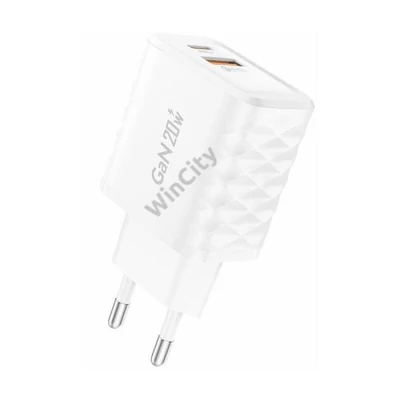 Foneng EU56 1xUSB-A, 1xUSB-C, 20W Power Charger (White)