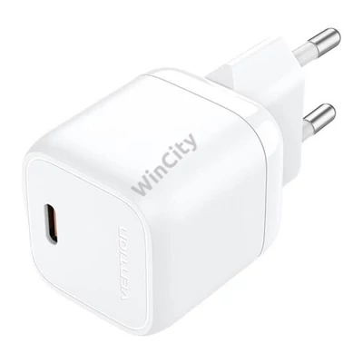 Vention FAKW0-EU USB-C GaN power charger (30W) (white)