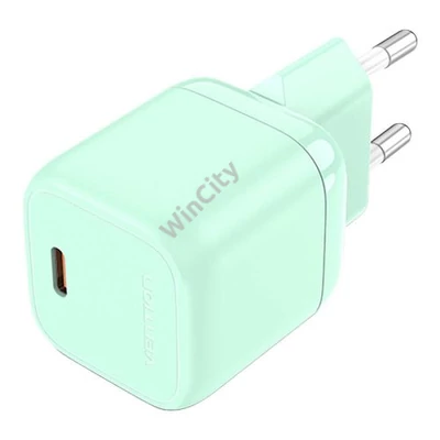 Vention FAKG0-EU USB-C GaN 30W power charger (green)