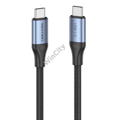 USB-C to USB-C 240W Vention TAVHF USB 4.0 5A 1m 40Gbps cable (gray)