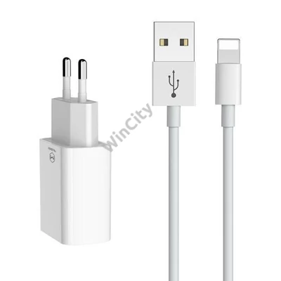 Dual USB charger Mcdodo CH-6720 (EU) Lightning 1m Travel set (white)