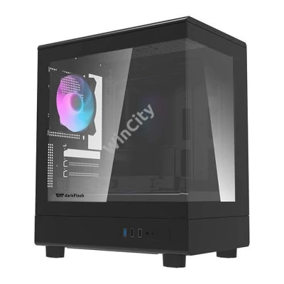 Darkflash DB330M számítógépház + 3 ARGB ventilátor (fekete)