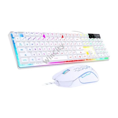 MageGee K1 wired keyboard + mouse set (white)