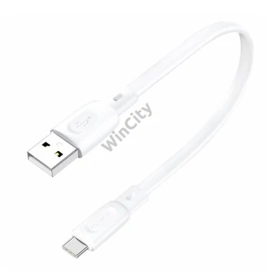 USB-A - USB-C cable Foneng X107 3A, 0.25m (white)