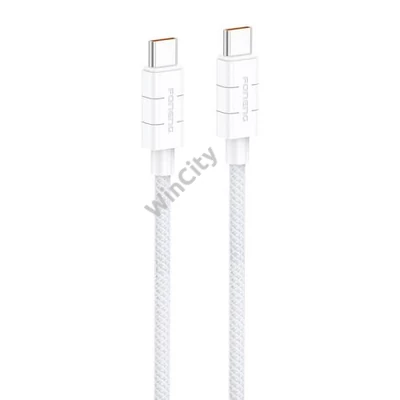 Foneng XS02 60W USB-C to USB-C cable, 1.2m (white)