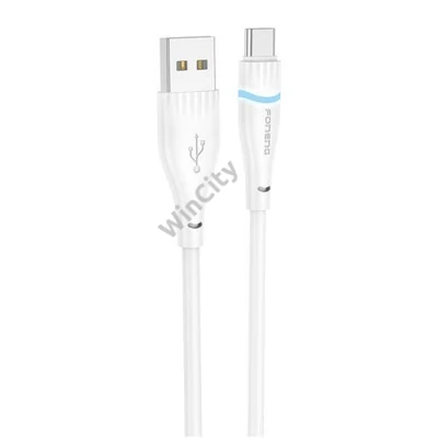 USB-A to USB-C cable Foneng X101 3A, 1.2m (white)