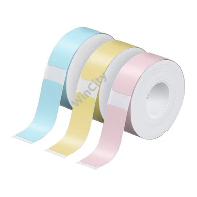 Nelko hőcímke P21-es címkenyomtatóhoz (kék/sárga/rózsaszín, 12*40 mm）.