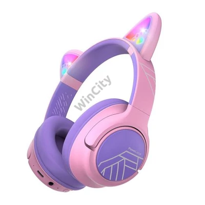 PowerLocus Bobo Cat Ears Wireless Headphones for Kids