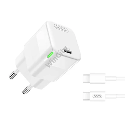 Fali töltő XO CE06, 30W, USB-C, kábellel UBS-C