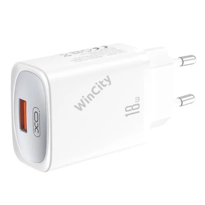 Fali töltő XO CE19, 18W, USB-A