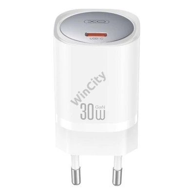 Fali töltő XO CE20, 30W, GaN, USB-C