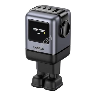 UGREEN Nexode RG (Robot GaN) hálózati töltő, 3x USB-C + USB, 100W (fekete)