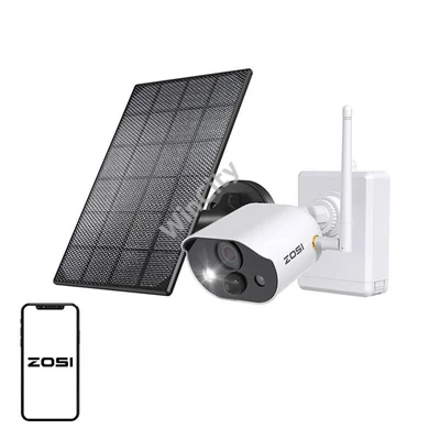 Kültéri IP kamera napelemmel ZOSI C306Pro WiFi 3MP IP66