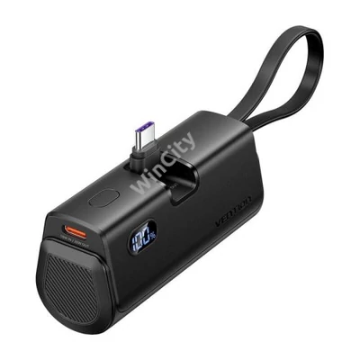 Powerbank Vention LED kijelző 4800mAh 22.5W FHQB0 (fekete)