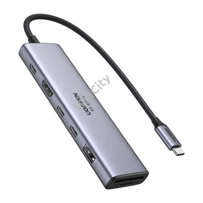 Hub / Adapter Ugreen Revodok 7in1 USB-C to 2x USB-C 3.2, USB-A 3.2, HDMI 4K 60Hz, SD/TF, PD 100W