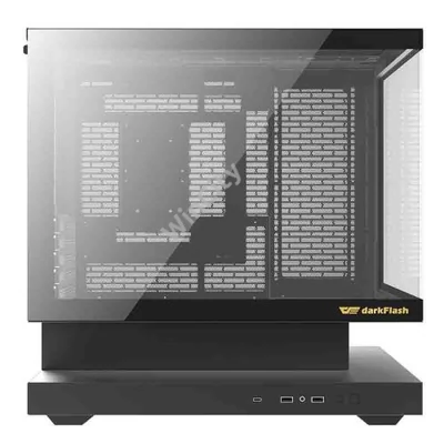 Darkflash F1 számítógépház (Fekete) + 6 ARGB ventilátorok