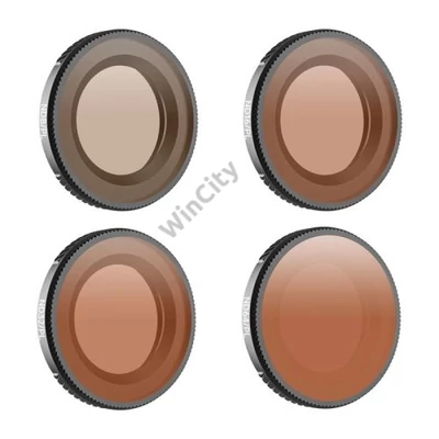 4 darabos Sunnylife ND8/PL + ND16/PL + ND32/PL + ND64/PL szűrőkészlet az Osmo Nano készülékhez
