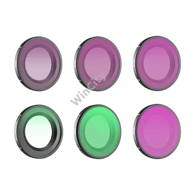 6 darabos Sunnylife 1/4 fekete köd + CPL + ND8 + ND16 + ND32 + ND64 szűrők készlet Osmo Nano készülékhez