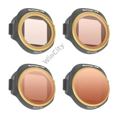 4 darabos Sunnylife ND8/PL + ND16/PL + ND32/PL + ND64/PL szűrőkészlet MINI 5 Pro készülékhez