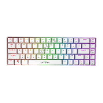 Fifine GK1W mechanikus billentyűzet, 65% RGB (fehér)