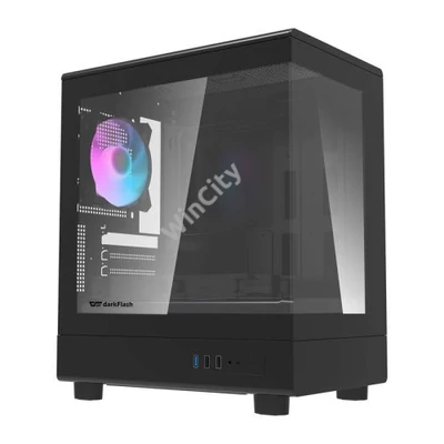 Darkflash DB330M számítógép-ház + 3 ventilátor (fekete)