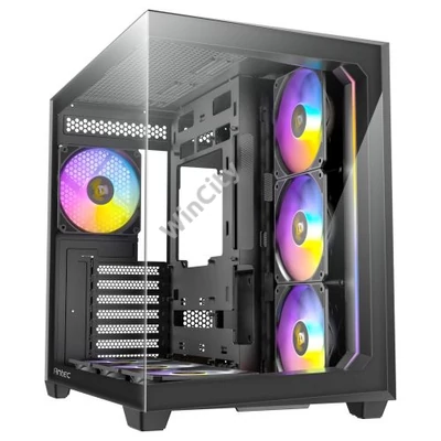 Számítógépház Antec C5 ARGB Midi-Tower, Edzett üveg - fekete
