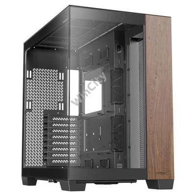 Számítógépház Antec C8 Midi-Tower, Edzett üveg - fa