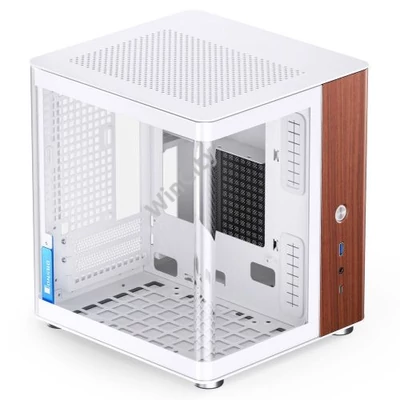 Számítógépház Jonsbo TK-0 mini-ITX,edzett üveg, fehér