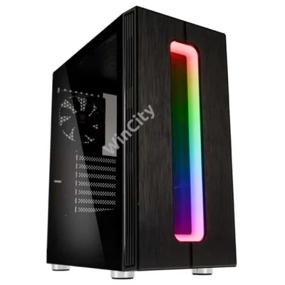 Számítógépház Kolink Nimbus RGB ATX Edzett üveg Fekete