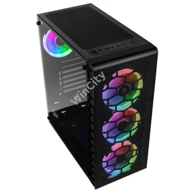 Kolink Observatory Lite Mesh RGB ATX Edzett üveg Fekete