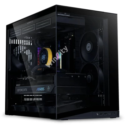 Lian Li O11D Mini V2, Midi-tower ház,edzett üveg - fekete