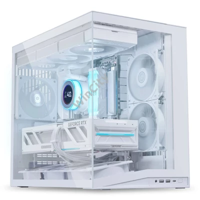 Lian Li O11D Mini V2 Flow, Midi-tower ház,edzett üveg - fehér