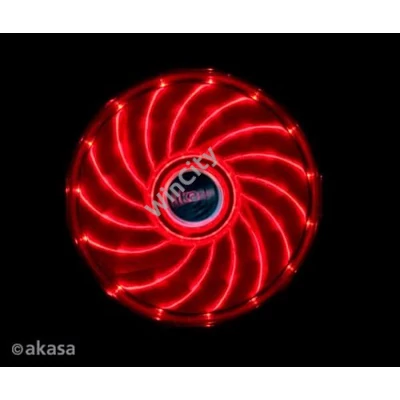 Ventilátor Akasa Vegas LED 12cm Piros