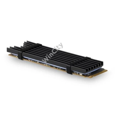 SSD hűtő Axagon M.2 2280 NVMe 3mm hűtőborda fekete