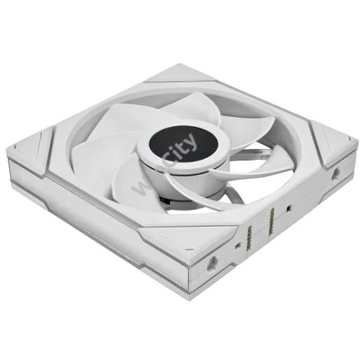 Ventilátor Lian Li UNI FAN TL LCD Wireless ARGB, PWM - fordított légáram, 140mm, fehér