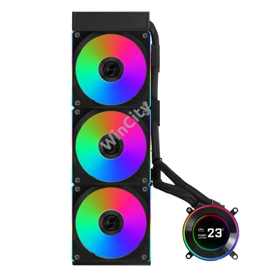 Processzorhűtő Lian Li HYDROSHIFT II LCD-C 360CL ARGB AiO - Fekete