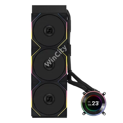 Processzorhűtő Lian Li HYDROSHIFT II LCD-C 360TL ARGB AiO - Fekete