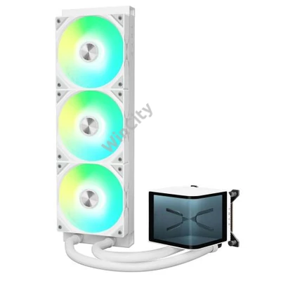 TRYX PANORAMA AIO CPU hűtő, ARGB - 360 mm, fehér