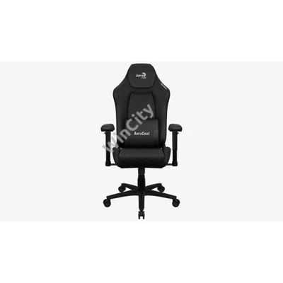 Gamer szék Aerocool CROWN Leatherette All Black Fekete