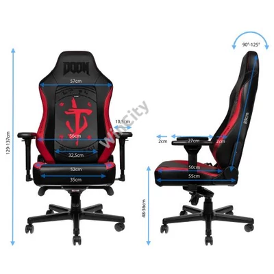 Gamer szék noblechairs HERO DOOM Edition PU Bőr